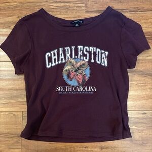 Dry Goods Charleston Graphic Tee - Burgundy
